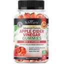 Apple Cider Vincious Gummies for vægttab - ACV Gummies med moderen til kvinder & mænd - Energy Boost Bloat fordøjelsesfremmende & immunstøtte - B12 B6 B 9 folinsyre - Vegan Detox Rense -90Ct