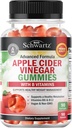 Apple Cider Vincious Gummies for vægttab - ACV Gummies med moderen til kvinder & mænd - Energy Boost Bloat fordøjelsesfremmende & immunstøtte - B12 B6 B 9 folinsyre - Vegan Detox Rense -90Ct