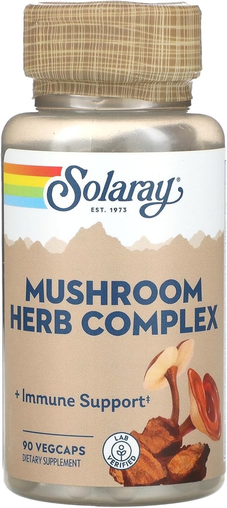 Solaray Mushroom Komplette 8-90 Vegetariske Kapsler