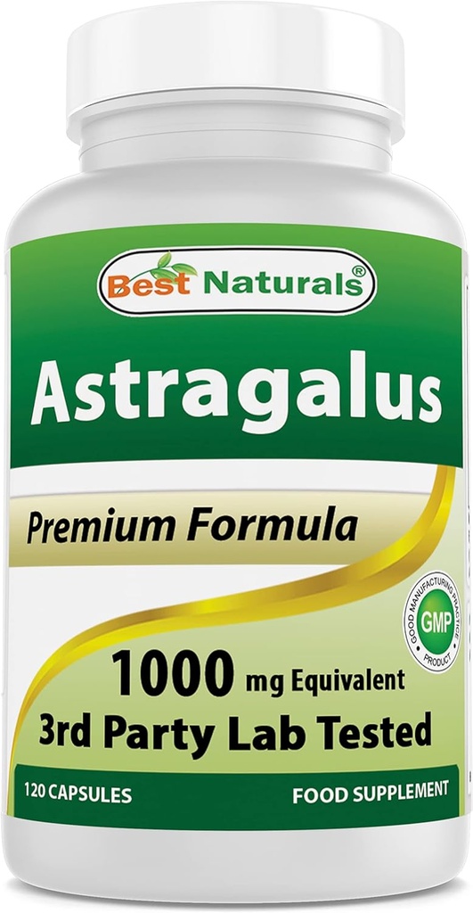 Bedste Naturals Astragalus Capsule, 1000 mg, 120 Count
