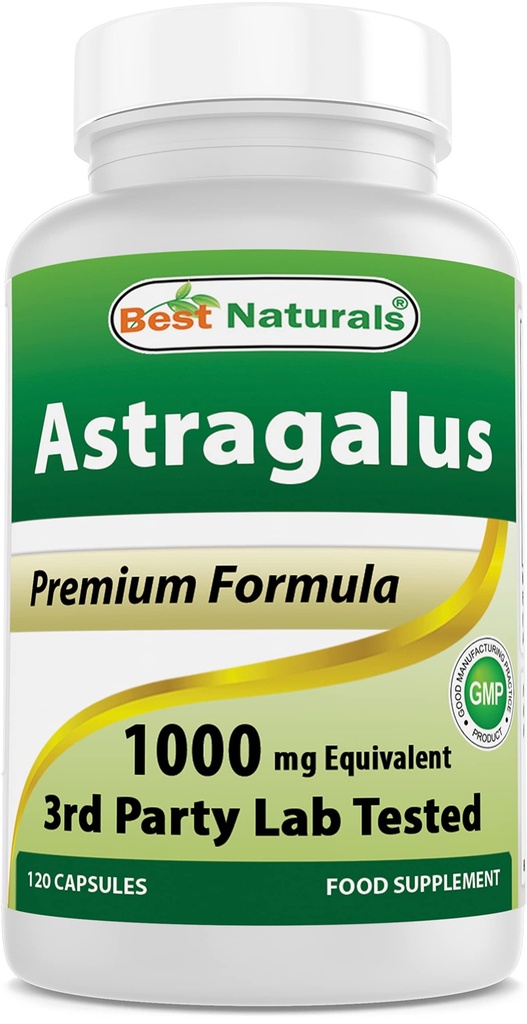 Bedste Naturals Astragalus Capsule, 1000 mg, 120 Count