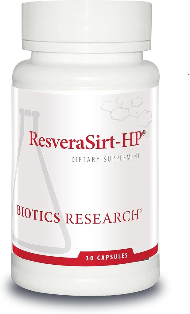 Bioteknologi Forskning ResveraSit HP Formuleret af Dr. Mark Houston, Trans Resveratrol, Quercetin, Øge Sirtuin Aktivitet, Cardiovaskulær Support, Heart Power, Vaskulære Support, 30 Kapsler
