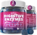 Digitale enzymer til kvinder & mænd Gummies w / Probiotika, Papaya, Bromelain, Ginger - Bloating Relief & Gut Health Chewable Supplement Digest Proteins Dairy Carbs Veggies Fedtstoffer, Sukker Free Vegan, 120Cts