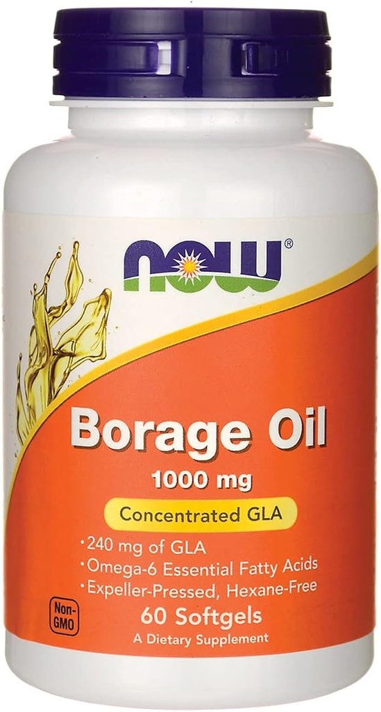 Nu fødevarer Borage Oil, 240 Mg