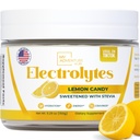 Zero Sugar - Lemon Candy Electrolytes Powder - Forfriskende hydrering - Koffein Free Energy med alle naturlige ingredienser - Vegan, Keto & Paleo - Sukker Free Electrolytes Powder Drink Mix - 37 Servering