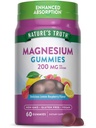 Nature 's Truth Magnesium Gummies for admirals against 124; 200mg against 124; 60 Count Yeinst 124; Vegan, Non- GMO & Gluten Free Supplement- 124; Enhanced Absorption Magnesium Citrate