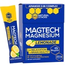 MagTech Magnesium Drink Mix - Sugar Free Lemonade - 3 former for Magnesium: Magtein L- Threonate, Glycinate & Taurate - 200mg Chelated Magnesium Complex - Understøtter afslapning & Brain Health - 20 Serveringer