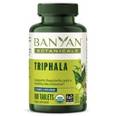 Banyan Botanicals Triphala Tablets - Organic Triphala med Amla, Haritaki & Bibhitaki - til fordøjelse, Elimination & Sund Gut Microbiome * - 180 Tablets - Ikke-GMO Sustainable Sourced Vegan