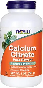 Now Calcium Citrate, 8-ounces (pakke med 3)