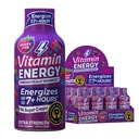 Vitamin Energi B12 11.000% Ekstra styrke Energi Shot Pink Berry 12 Pack, 260mg Naturlig Koffein, B12 & B6, Nootrope Focus, Vitality, Zero Sugar, Gluten- Free, Vegan, Kosher, 1.93 fl oz