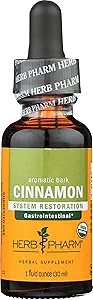 Herb Pharm Certified Organic Cinnamon Liquid Extract for Cardiovaskulær og Circulatory Support - 1 Ounce