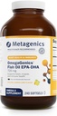 Metagenics OmegaGenics Fish Oil EPA- DHA 720 mg - Omega-3 Fish Oil Supplement - High Potency - for Heart Health, Muskuloskeletale Sundhed & Immunsystem Health * - med DHA & EPA - 240 Softgels