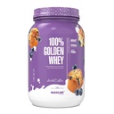 Maxler 100% Golden Whey Protein - 24g protein per servering - Premium Whey Protein Powder for Pre Post Workout - Fast- Absorbing Whey koncentrat, Isolere & Hydrolysate Blend - Blueberry Muffin 2 LB