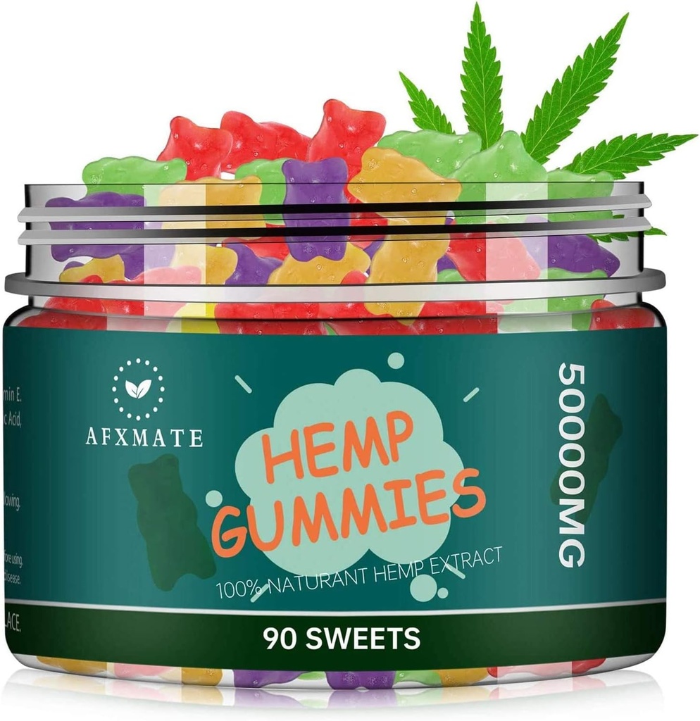 AFXMATE Hamp Gummies 50000 mg Frugtsmag Gummy (90 Gummies)