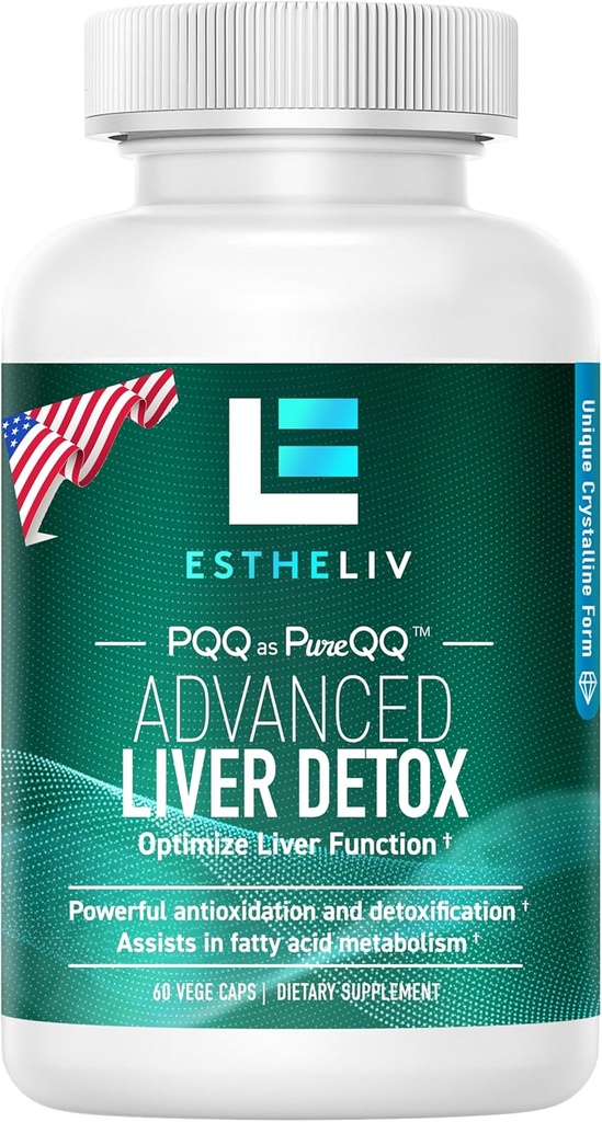 Lever Cleanse Detox & Reparation PQQ + Inositol Formel, Opdateret V2.0 (Non Milk Thistle Supplement og Artiskoke Extract), for Lever sundhed og lever Detox, Renew leverstøtte