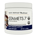 Værtsforsvar Stamets 7 Mushroom Powder - 7 Art Blend - Mushroom supplement til immunforsvar med Royal Sun Blazei, Cordyceps, Reishi, Maitake, Lions Mane, Chaga & Mesima - 7 oz (133 Servere) *