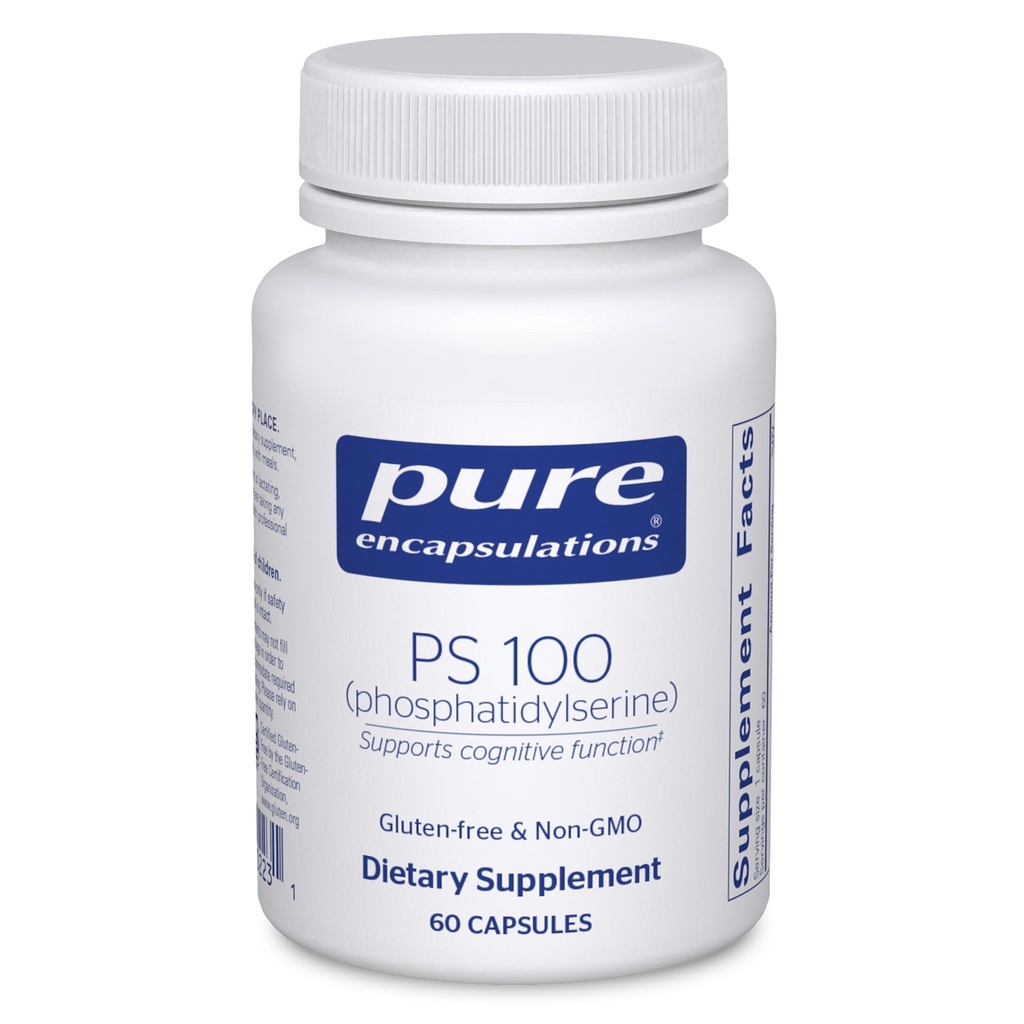 Pure indkapslinger PS 100; Phosphatidylserin Aminosyre supplement til hjerne og hukommelse *