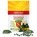 Sunlit Super 50 / 50 Organic Chlorella Spirulina Tablets - Super supplement til immunforsvar, Gut Health, Mood & Energy - Rich in Chlorophyll, Aminosyrer & Vegan Protein, 500 Superfood Tabs