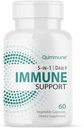 5-in-1 Immunitet Advanced Support med Quercetin Phytosome, Zink, C-vitamin, D3, K2 - Immunitet og Allergi Supplement med aktiveret Quercetin - 60 Veg Caps