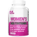 Evolution Nutrition Women 's Multivitamin - Full Spectrum Vitaminer & Mineraler, Immunsundhed, C & D-vitamin, Jern, Zink, Antioxidanter & Bioflavonoider, Hud, hår, ben, øje sundhed, 120 tabletter, 60 dage