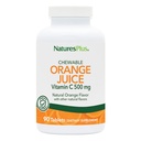 Natures Plus Orange Juice Chewable C-vitamin - 500 mg, 90 tabletter - høj potens immunforsvar og vaskulær sundhed Support, Antioxidant - blid på maven - Vegetar, Gluten- Free - 90 Serveringer