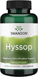 Swanson Hyssop 450 Milligram 100 Kapsler