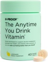 H- PROOF Den Anytime du drikker Vitamin, Lever Sundhed & Immunitet Støtte med Elektrolytter, Mælk tidsel, og Vitamin B & C - 40 tyggetabletter (20 Servere), Vegan, Lemonade