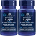 Life Extension Super Ubiquinol CoQ10 med forbedret Mitokondriel Support, Potent Heart Health & Cellular Energy Production Support, Ultra- absorberbar, Gluten- Free, Non- GMO, 100 mg, 60 softgel (Pack of 2)