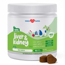 Mælk tidsel til hunde - 90 bløde tykkere - lever og nyrestøtte - leverstøtte med EPA & DHA - Detox - lever supplement til hunde med cholin og L-arginin.