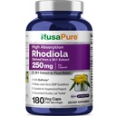 NusaPure Rhodiola Rosea 7,500mg 180 Veggie kapsler (Non- GMO, ekstrakt 30: 1, Vegan & Gluten- Free) Bioperine