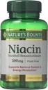 Nature 's Bounty Flush Free Niacin 500 Mg, 240 kapsler (2 X 120 Count Flasker)