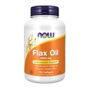 Now Foods Supplements, Flax Oil 1000 mg fremstillet med Organic Flax Oil, Cardiovaskulær Support *, 100 Softgels