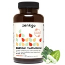 Zenkgo Kvinder Vitaminer + Probiotika 25B CFU + Organic Whole Foods, Understøtter Immunitet, fordøjelse, energi, Daglige Vitaminer A, E, B6, B12, Vegan D3, K2 (MK- 7), Folate, Minerals, Superfoods (60Ct / 30Day)