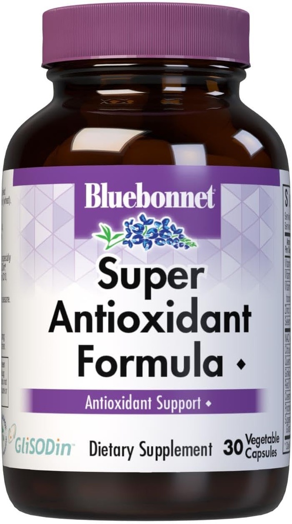 BlueBonnet Super Antioxidant Formel Vegetariske Kapsler, 30 Greve
