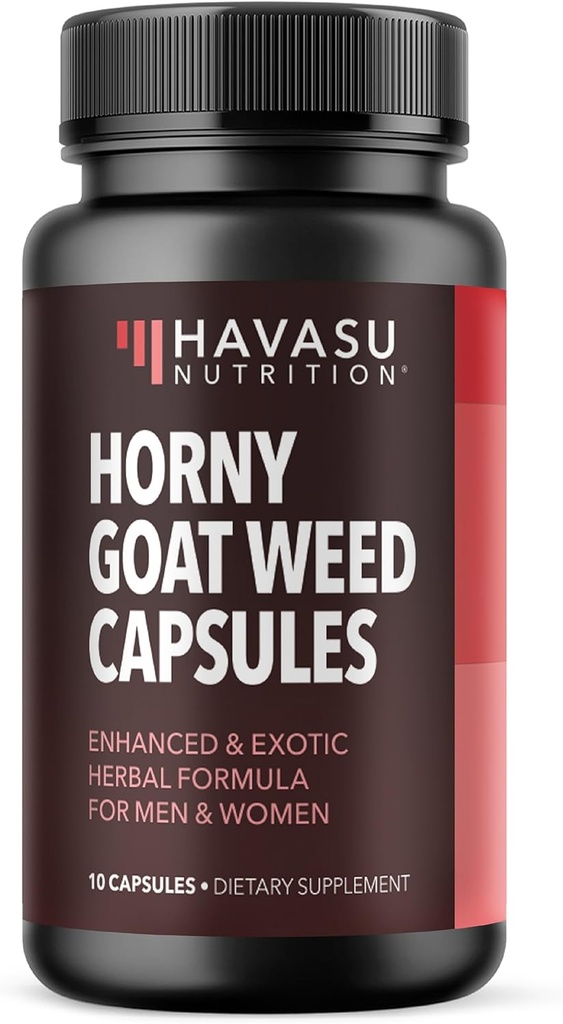 Unisex Horny Geat Weed Kapsler til mænd og kvinder - Ekstra styrke ydeevne og energistøtte med Tongkat Ali, Muira Puama, og Saw Palmetto - 10 Greve - Urtetilskud for øget udholdenhed