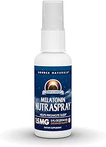 Source Naturals Melatonin - NutraSpray - Orange smag - 1, 5 mg - 2 fluid oz