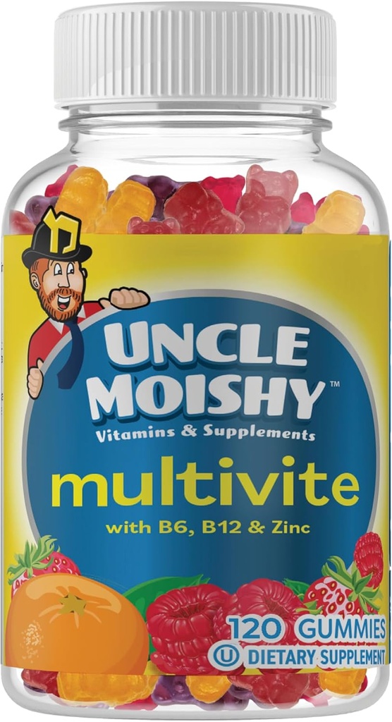 Onkel Moishy Childrens Multi- Vitamin Mineral Jellies med Cholin - 120 Jellies