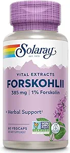 SOLARAY - Forskohlii, 385 mg; 60 kapsler
