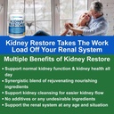 Nyrerensning Detox & Reparation - Formuleret af Nyresundhed Expert Living w / Transplantation - US Made Nyrer Support, Detox & Flush - Nyrevitaminer 120 Kapsler