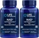 Life Extension NAD+ Cell Regenerator and Resveratrol Elite, NIAGEN nicotinamide riboside, Trans-resveratrol, quercetin, Fisetin, for Longevity, Energy, and oxidative Stress, 30 Vegetarian Capsule