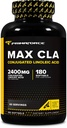 Primaforce CLA 2400 mg per servering (180 softgel) - Max CLA - for mænd og kvinder, ikke-Stimulerende, GMO Free & Gluten Free