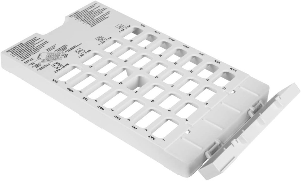 Ezy dosis 28- Dag Ugentlig bakke til piller, medicin, Vitamin, Brug med Enhed dosis koldt segl System Planner, 2XL