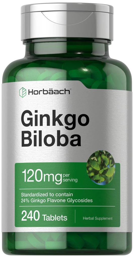 Horbäach Ginkgo Biloba Supplement: 124; 120mg
