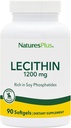 NaturePlus Lecithin - 1200 mg, 90 Softgels - Rich in Soy Phosphatides - Gluten Free - 90 Servere