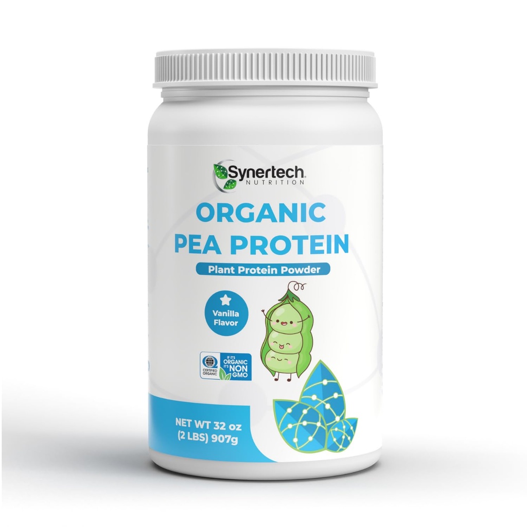 Vegan Vanilla Flavored Plant- based Pea Protein (2lbs)