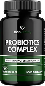 Probiotika & Prebiotics; 124; 435 Millioner CFU = 124; Bio kulturer Complex 124; 120 Vegetariske kapsler til kvinder & mænd - Lactobacillus Acidophilus, Bifidobacterium, Rhamnosus & Reuteri - Avanceret Multi- Strain