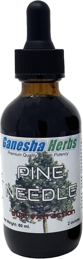 Pine Needle Flydende tinktur Urtevæske Dual Extract Shikimisyre - 2 Oz