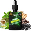 Wellness Nest Shilajit Shockwave Drops: Energy Drops, Focus Drops - Pure Himalayan Shilajit med Natural Tulsi, Panax Ginseng, pebermynte, Japanmint Supercharge Din dag - 30 Servere