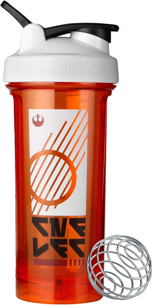 BlenderFlaske Star Wars Shaker Flaske Pro Series Perfekt til Protein Shakes og Pre Workout, 28-Ounce, Rebel Badge