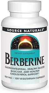 Source Naturals Berberine Vegetable Capsule, for Gastrointestinal Support* - 120 Vegetarian Capsules